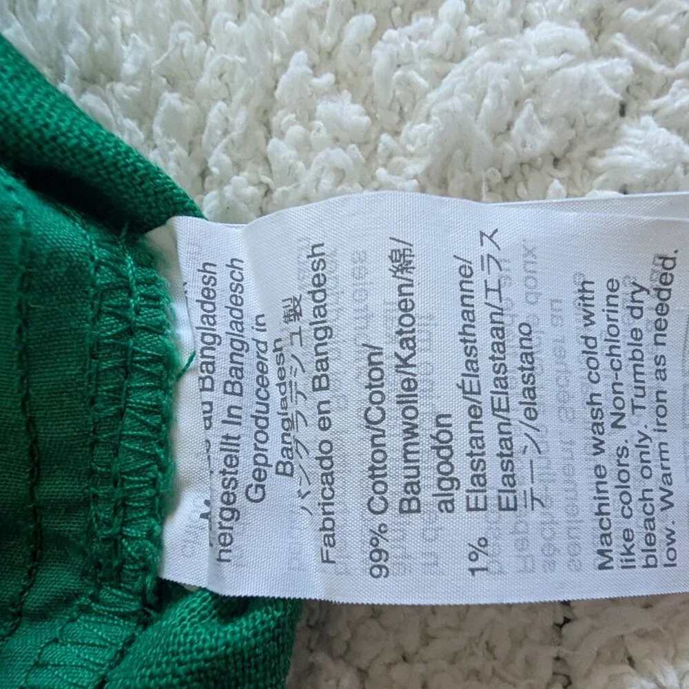 NWT J Crew Scallop Hem Linen Emerald Green Shorts Sz 6 - Picture 6 of 6